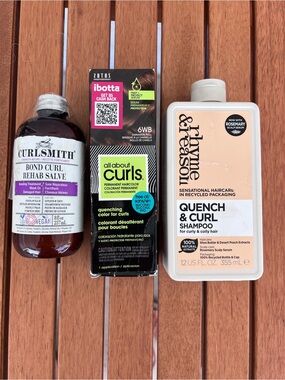 Curly Hair Rhyme & Reason Quench & Curl Shampoo Curlsmith Bond Curl Rehab Salve